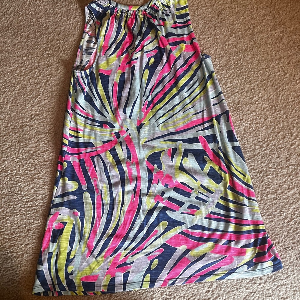 Lilly Pulitzer Pink and Yellow A-Line Skirt